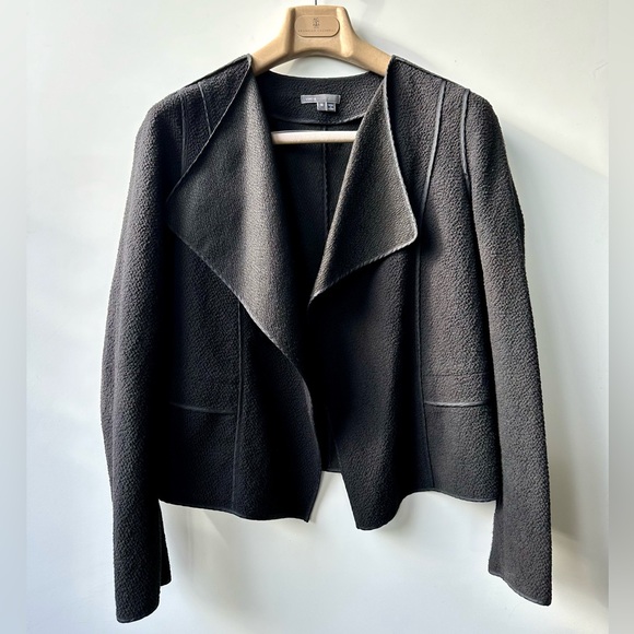 EUC Vince black open front lightweight jacket, size M - Picture 4 of 11